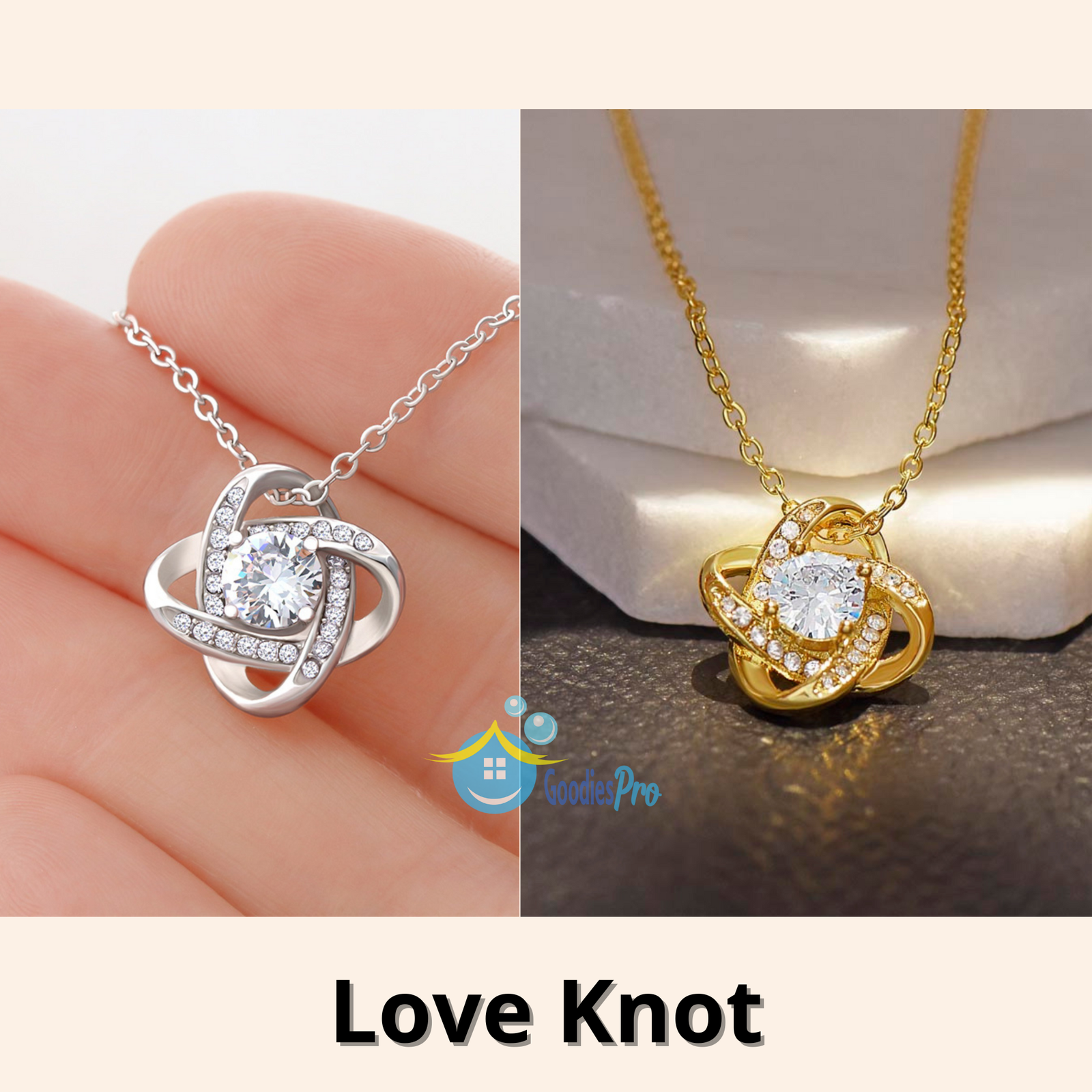 To My Mom Necklace Gift - Love Knot #e134 - Image 2