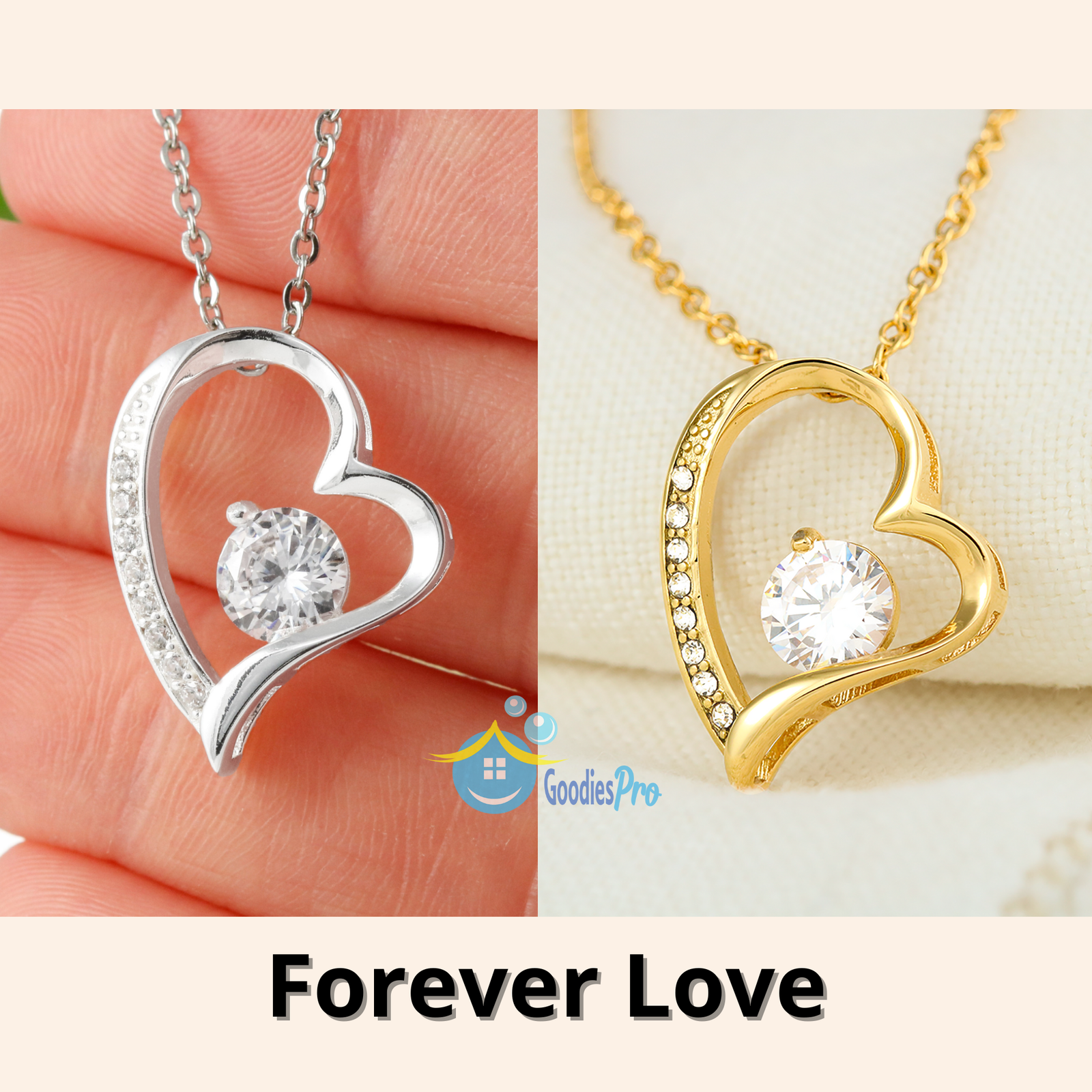 Personalized To My Wife Forever Love Necklace From Husband- Merry Christmas #e200 - Image 2
