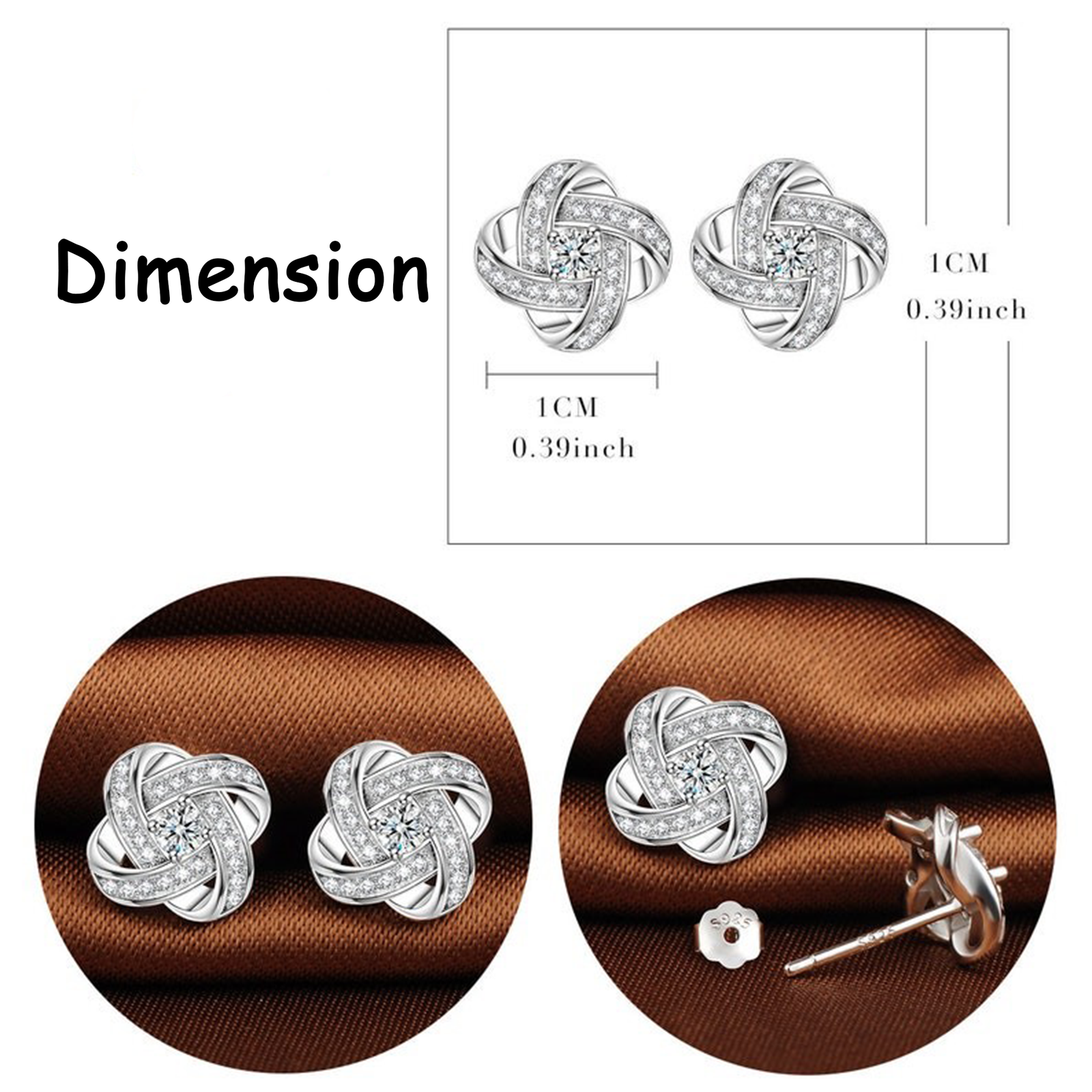 To My Mom Gift - Love Knot Earrings & Necklace Set #e131 - Image 13