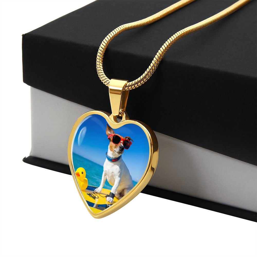 Personalized Dog Mom Engraving Necklace - Luxury Heart Necklace #e51 - Image 11
