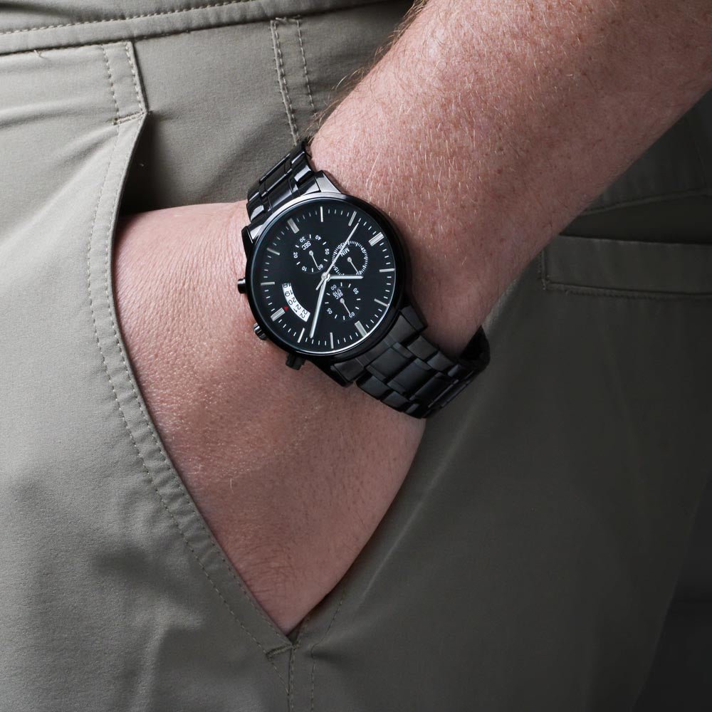 Personalized To My Husband Chronograph Watch Gift - You are my king #e204 - Image 4