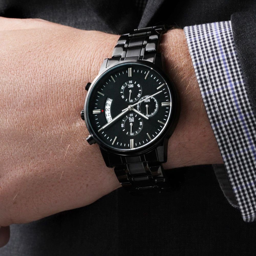 Personalized Boyfriend Chronograph Watch Gift - The sun is hot - #e186 - Image 19