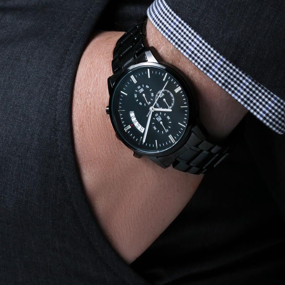Personalized To My Husband Chronograph Watch Gift - You are my king #e204 - Image 5
