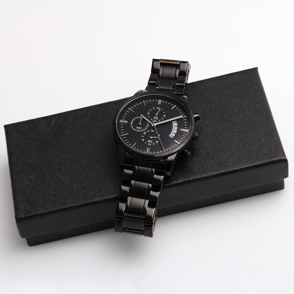 Personalized Boyfriend Chronograph Watch Gift - The sun is hot - #e186 - Image 18