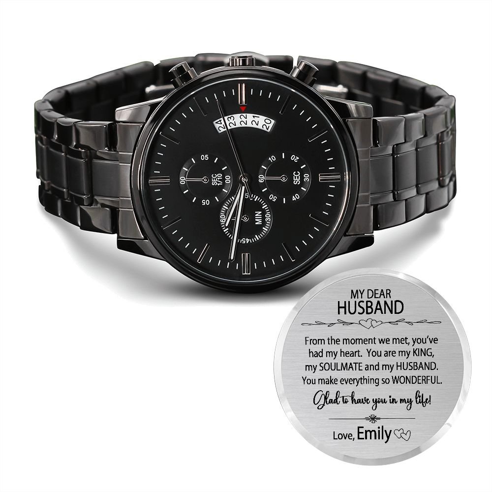 Personalized To My Husband Chronograph Watch Gift - You are my king #e204 - Image 7