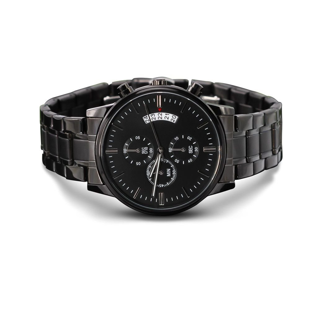 Personalized Engraved Watch Gift for Men - Chronograph Watch #e85 - Image 2