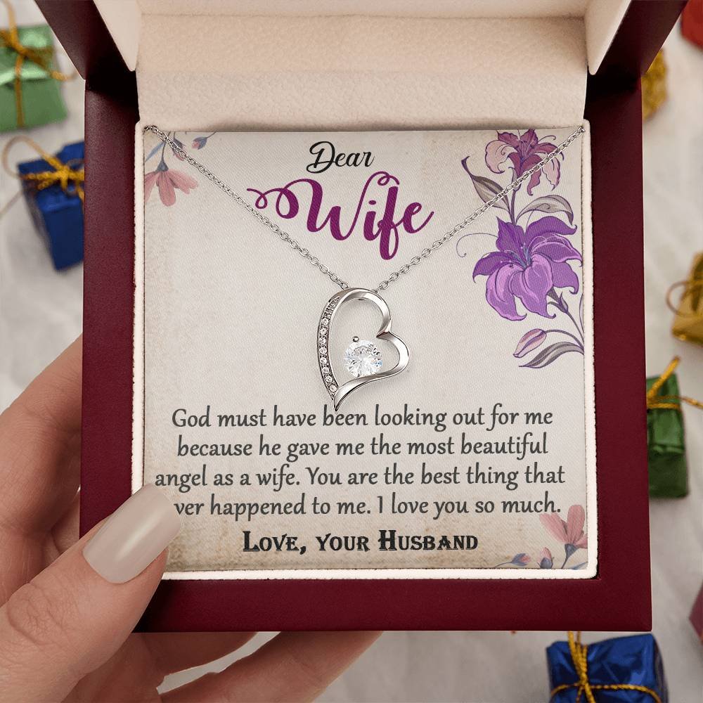 To My Wife Forever Love Necklace Jewelry Gift #e325 - Image 13