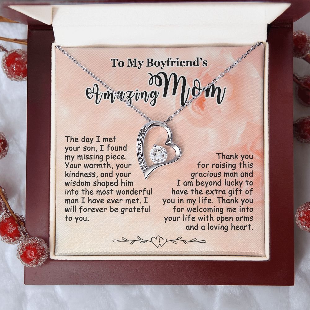 Gifts for Boyfriend's Mom, To My Boyfriends Mom Necklace, Boyfriend's Mom Gifts #e248 - Image 7
