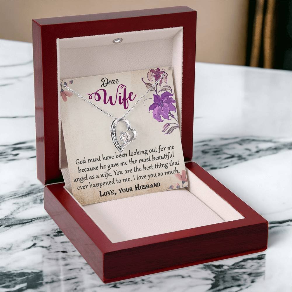 To My Wife Forever Love Necklace Jewelry Gift #e325 - Image 12