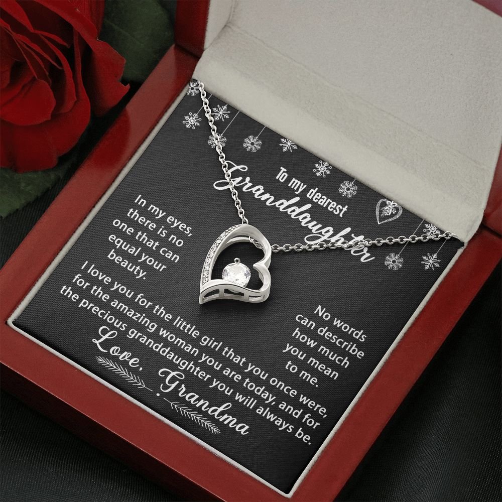 To My Granddaughter Necklace Gift - In my eyes - Forever Love #e169 - Image 10