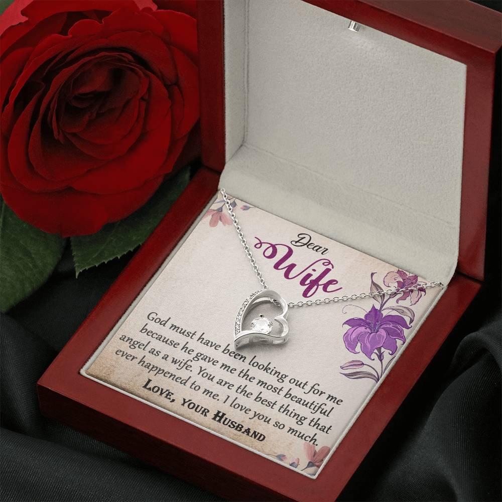 To My Wife Forever Love Necklace Jewelry Gift #e325 - Image 14