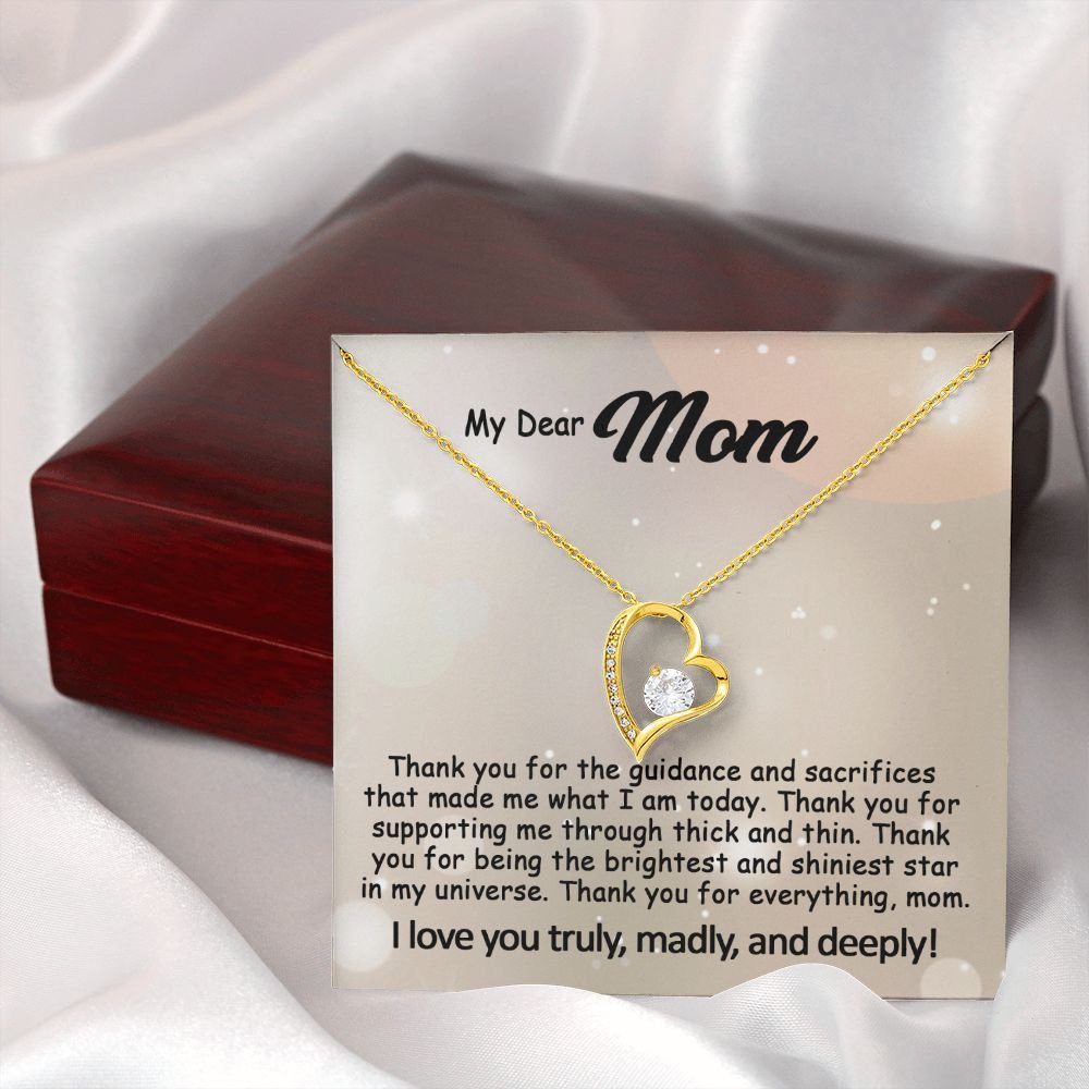 Mom Necklace: To My Mom Presents, Mother's Day Birthday Gift Ideas From Daughter & Son, Poem Message Card Forever Love Pendant Jewelry #e241b - Image 15