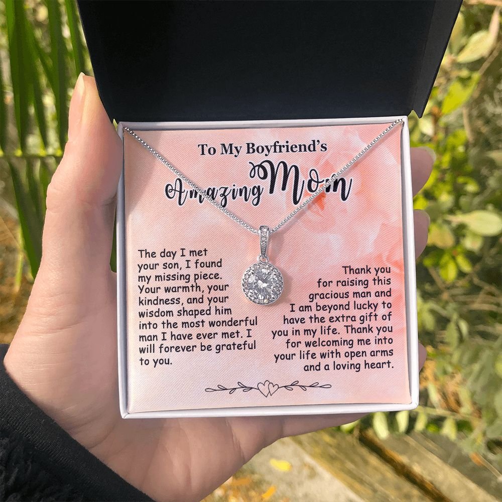 Gifts for Boyfriend's Mom, To My Boyfriends Mom Necklace Gifts, Mother's Day Gift Birthday Christmas Ideas For BF's Mom, Eternal Hope Pendants #e267 - Image 10