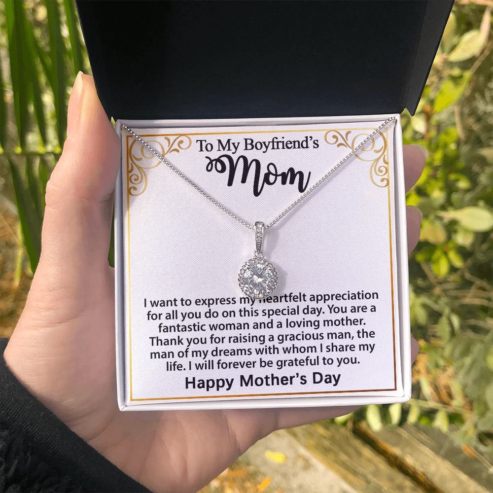 Gifts for Boyfriend's Mom, To My Boyfriends Mom Necklace Gifts, Mother's Day Gift Birthday Christmas Ideas For BF's Mom, Eternal Hope Pendants #e273 - Image 10