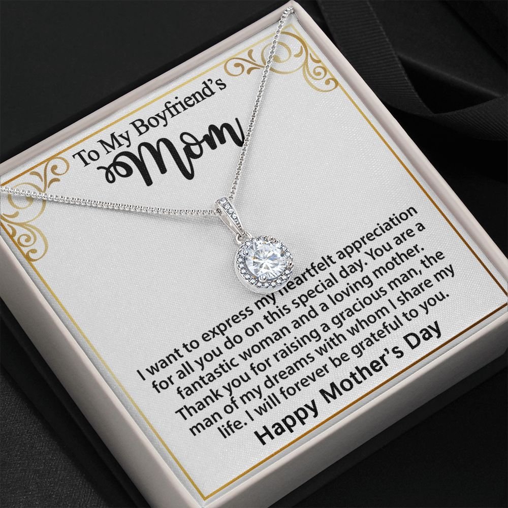 Gifts for Boyfriend's Mom, To My Boyfriends Mom Necklace Gifts, Mother's Day Gift Birthday Christmas Ideas For BF's Mom, Eternal Hope Pendants #e273 - Image 12