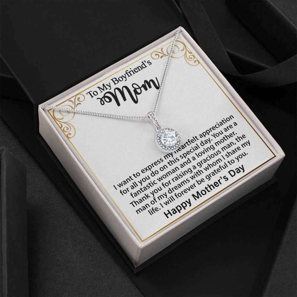 Gifts for Boyfriend's Mom, To My Boyfriends Mom Necklace Gifts, Mother's Day Gift Birthday Christmas Ideas For BF's Mom, Eternal Hope Pendants #e273 - Image 4