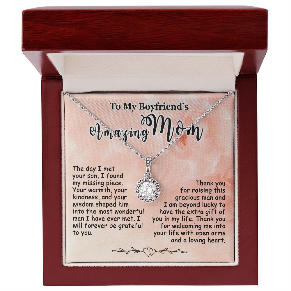 Gifts for Boyfriend's Mom, To My Boyfriends Mom Necklace Gifts, Mother's Day Gift Birthday Christmas Ideas For BF's Mom, Eternal Hope Pendants #e267 - Image 5