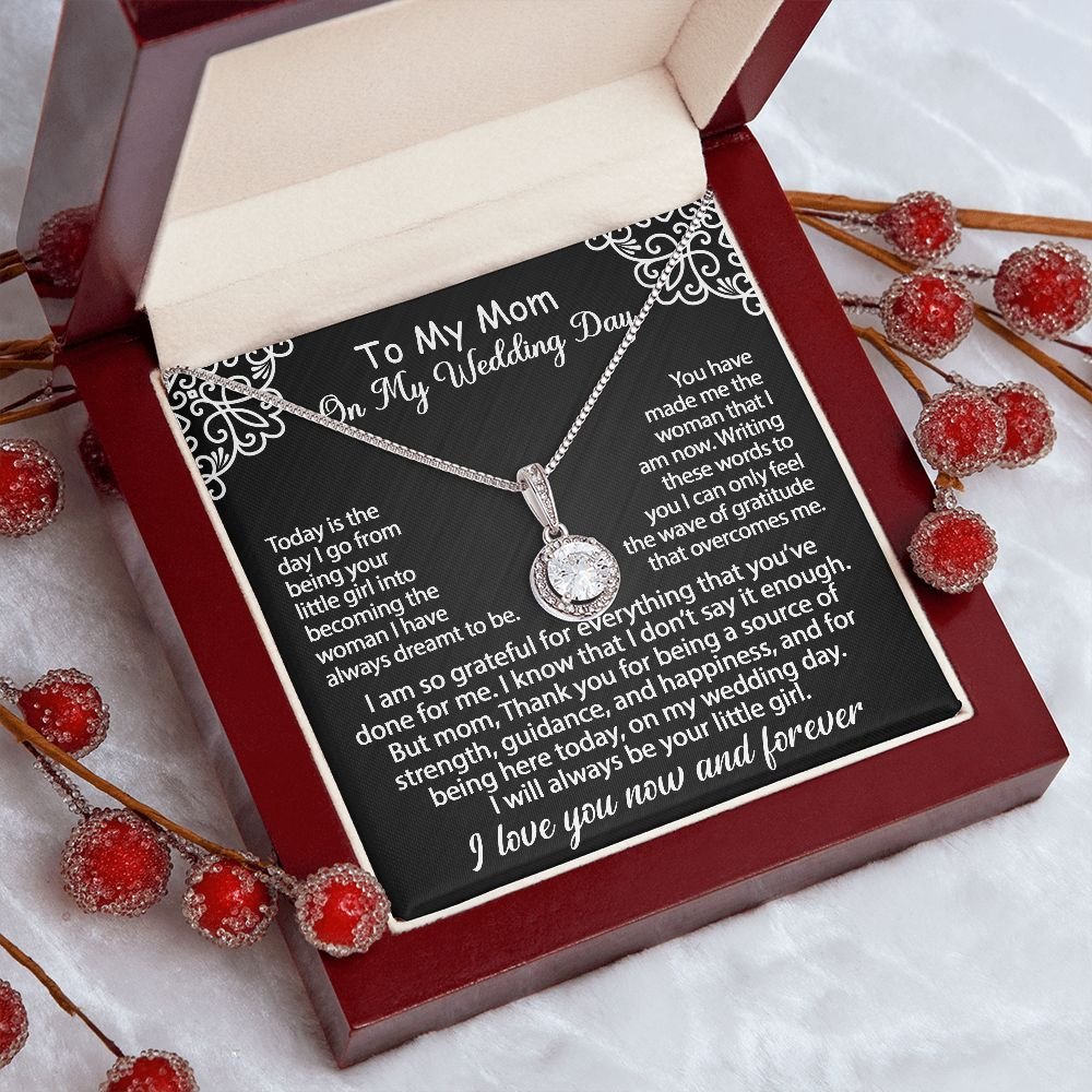 To My Mom Jewelry Gift Set On My Wedding Day - I am so grateful - Eternal Hope #e182 - Image 6