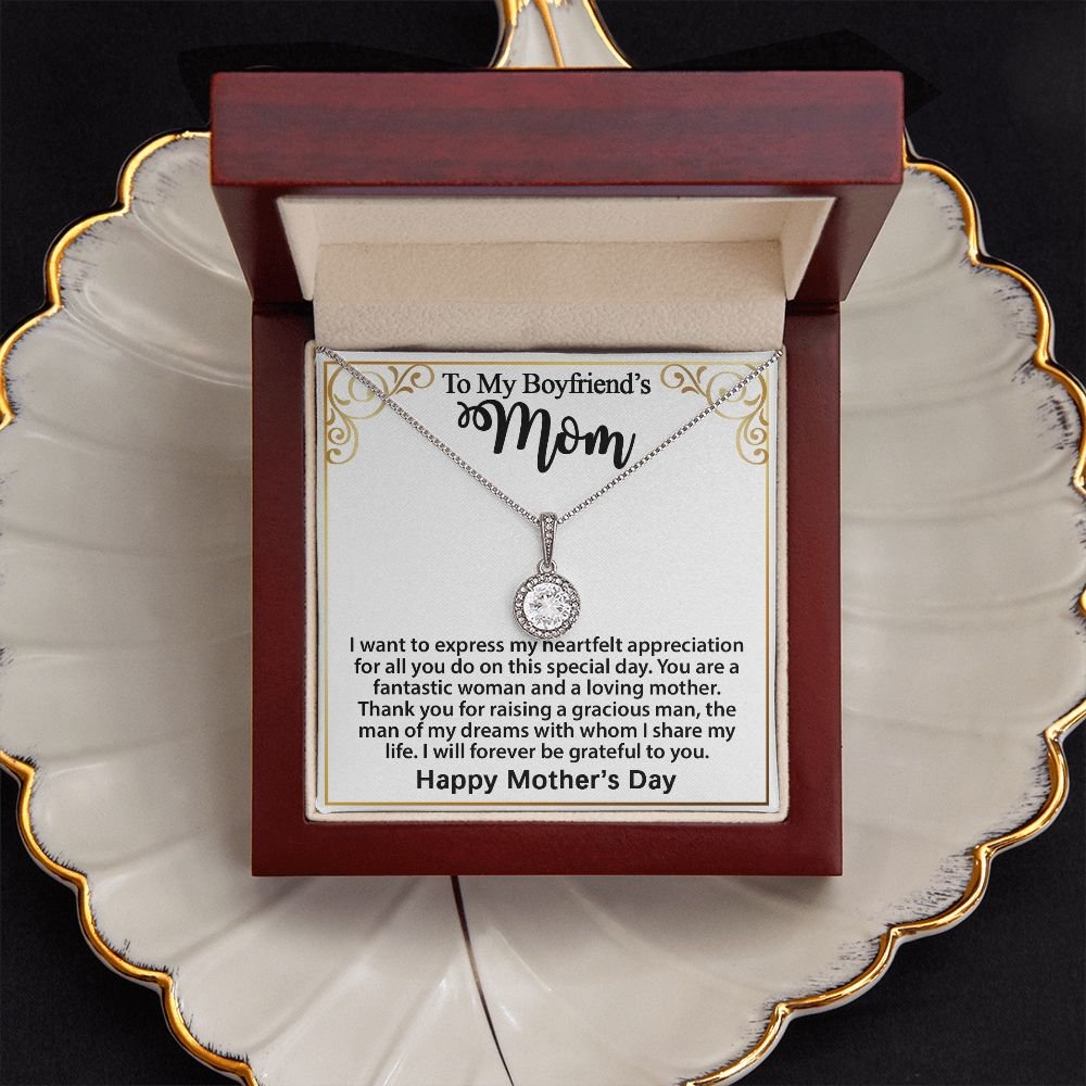 Gifts for Boyfriend's Mom, To My Boyfriends Mom Necklace Gifts, Mother's Day Gift Birthday Christmas Ideas For BF's Mom, Eternal Hope Pendants #e273 - Image 6