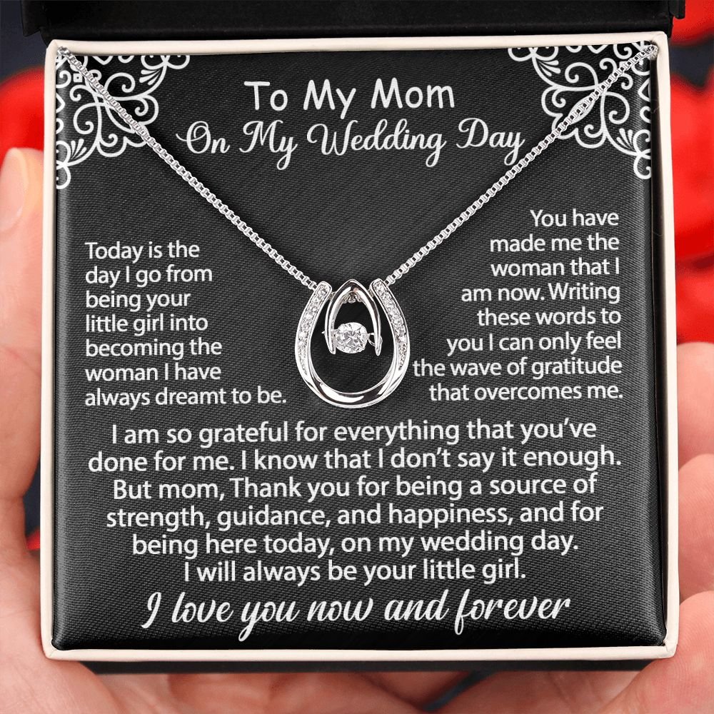 To My Mom Jewelry Gift Set On My Wedding Day - I am so grateful - Lucky In Love #e181 - Image 9