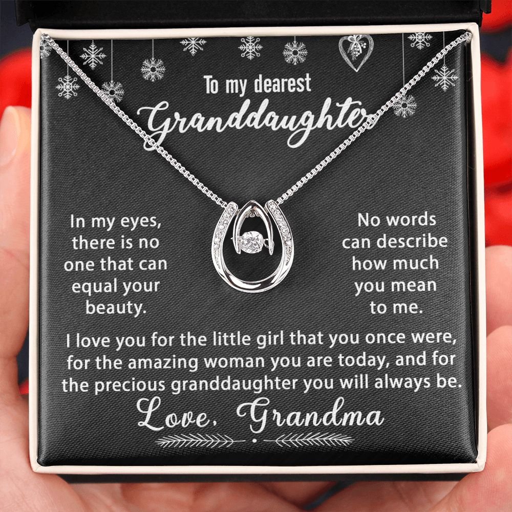 To My Granddaughter Necklace Gift - In my eyes - Lucky In Love #e170 - Image 10