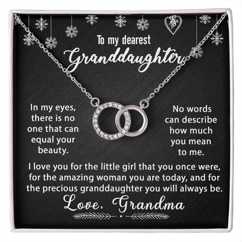 To My Granddaughter Necklace Gift - In my eyes - Perfect Pair #e174 - Image 2
