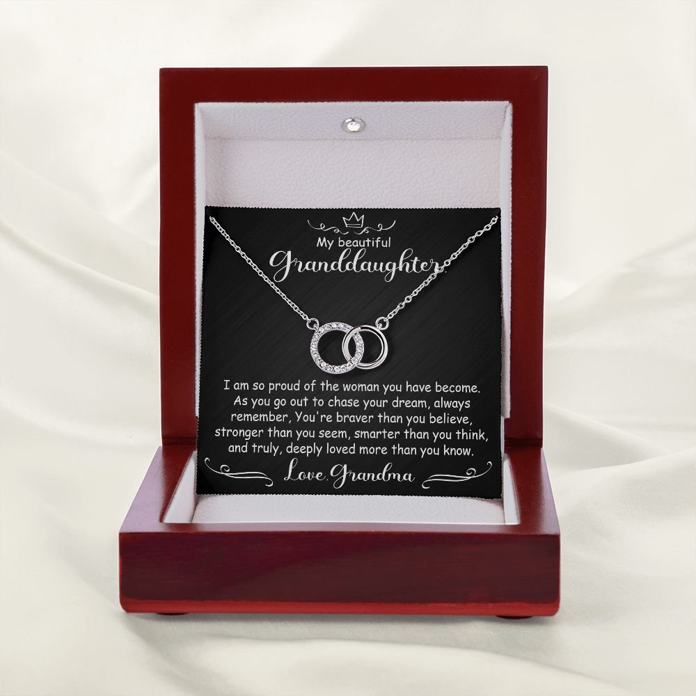 To My Granddaughter Necklace Gift - I'm so proud - Perfect Pair #e98 - Image 12