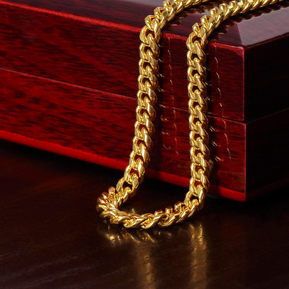 To My Boyfriend Gift, Cuban Chain Necklace 5mm With Message Card Necklace Gift For Him - I'm Addicted to you #e53 - Image 12