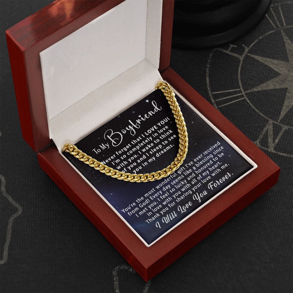Cuban Link Chain Necklace - Message Card Jewelry - Jewelry Inns