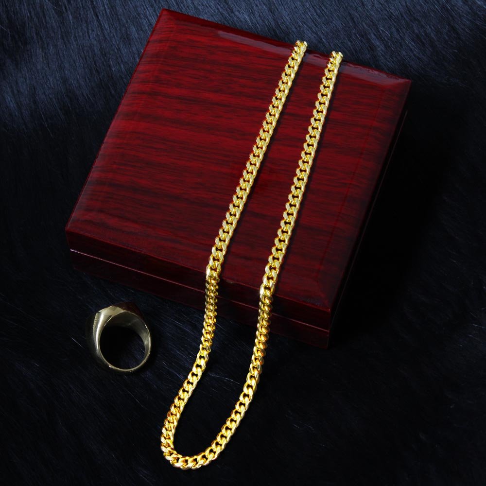 Personalized To My Boyfriend Cuban Link Chain 5mm Necklace - Merry Christmas #e192 - Image 10