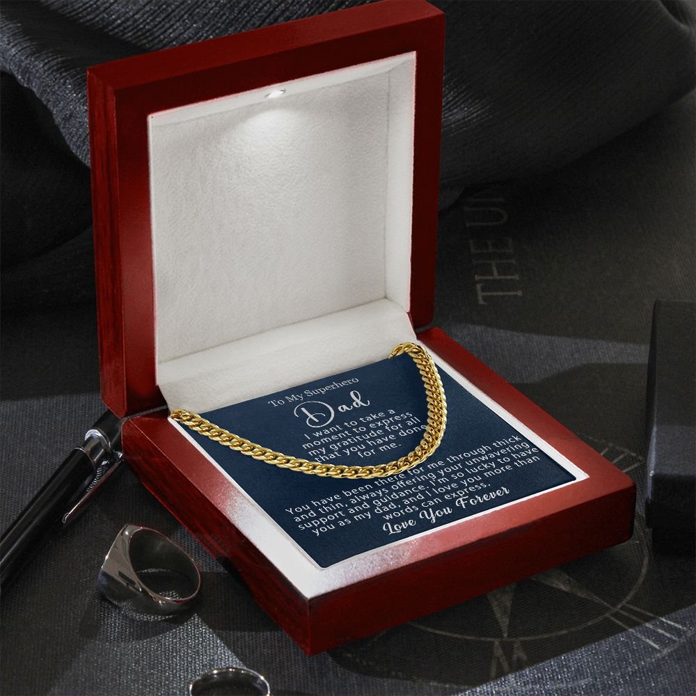 Cuban Link Chain - Necklace Gift for Dad - Jewelry Inns