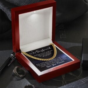 Valentine's Day Gifts For Boyfriend Necklace Gifts For Men, I Love You Gifts For Boyfriend, Romantic Gifts For Him, Boyfriend Gifts Mens Cuban Link Chain, Promise Necklace For My Man #e52b