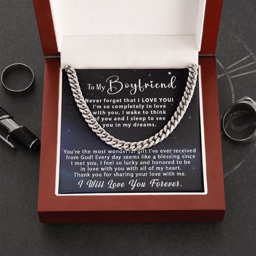 Cuban Link Chain Necklace - Message Card Jewelry - Jewelry Inns