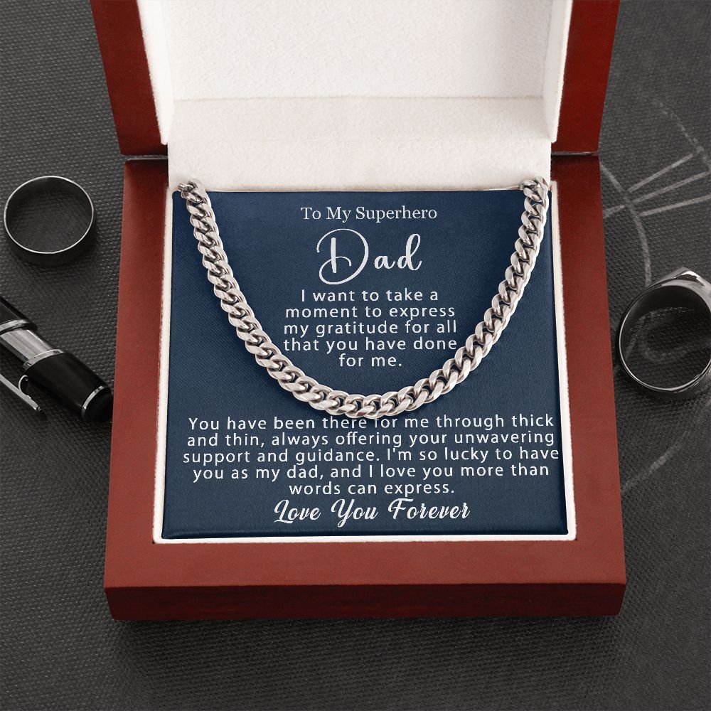 Cuban Link Chain - Necklace Gift for Dad - Jewelry Inns