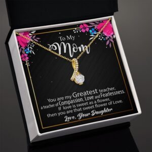 To My Mom Necklace Gift - Alluring Beauty #e132