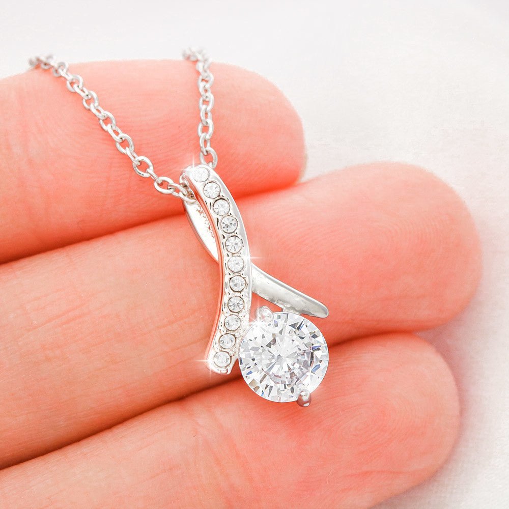 To My Mom Necklace, Mom Birthday Gift From Daughter & Son, Mothers Day Ideas Love Quote Message Card Alluring Beauty Pendant Jewelry For Mother #e234 - Image 7