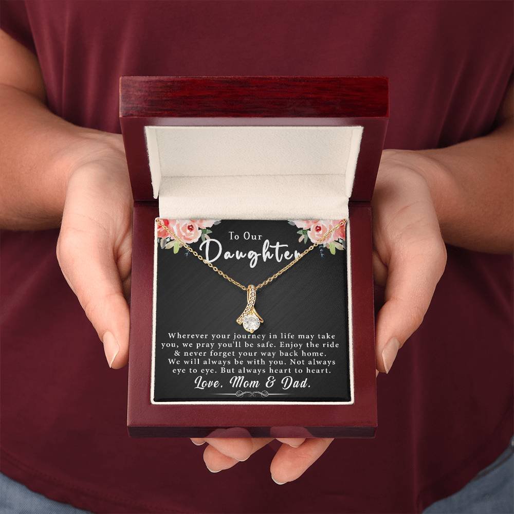 To Our Daughter Alluring Beauty Necklace Gift from Mom & Dad #e15 - Image 11