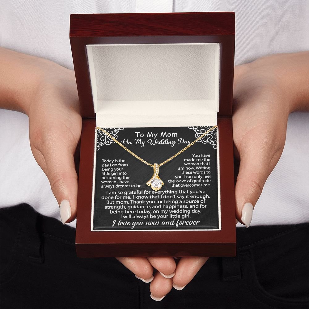 To My Mom Jewelry Gift Set On My Wedding Day - I am so grateful - Alluring Beauty #e79 - Image 8