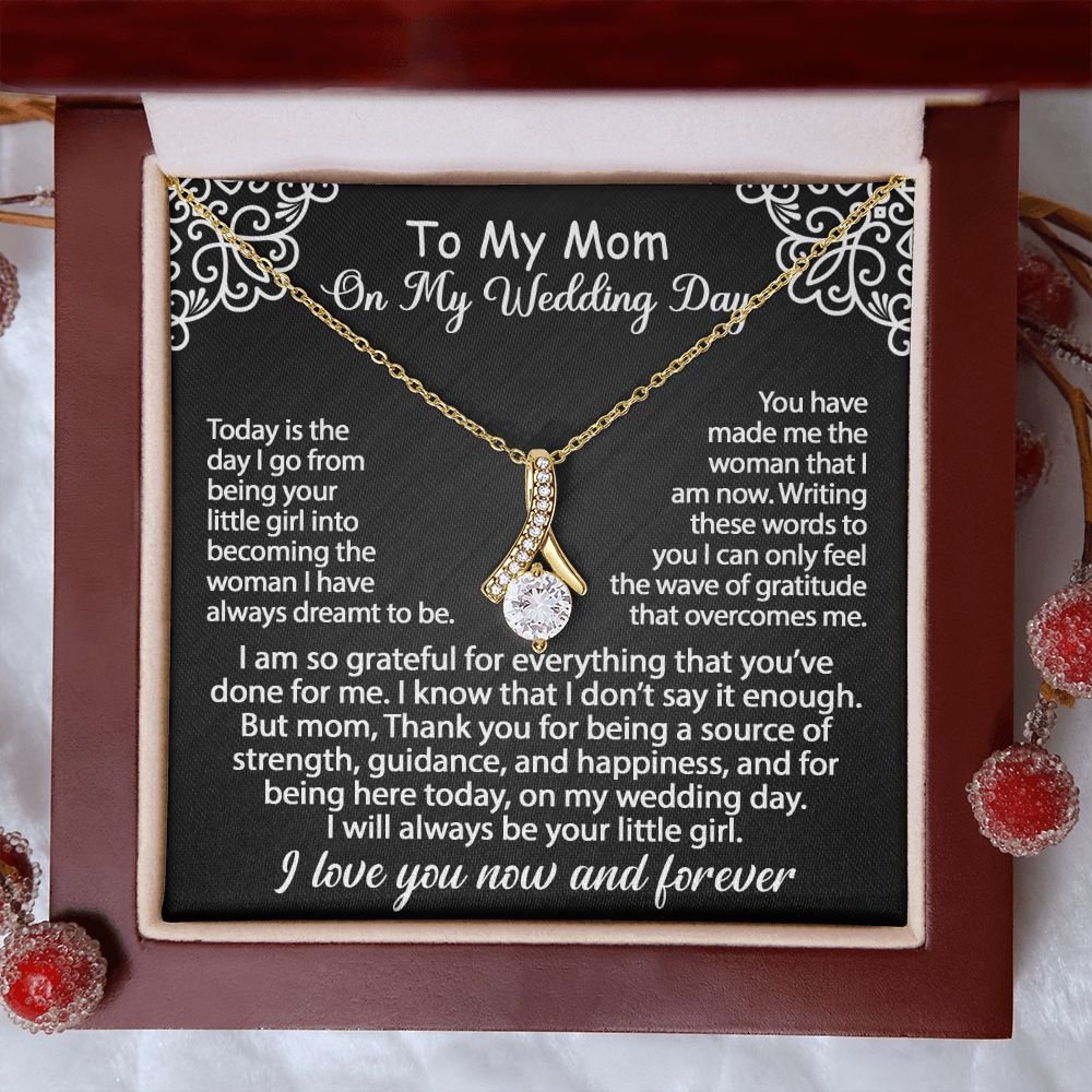 To My Mom Jewelry Gift Set On My Wedding Day - I am so grateful - Alluring Beauty #e79 - Image 15