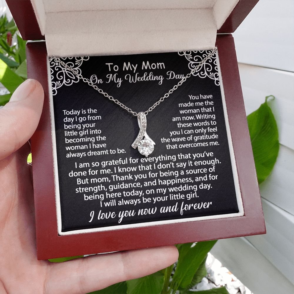 To My Mom Jewelry Gift Set On My Wedding Day - I am so grateful - Alluring Beauty #e79 - Image 13