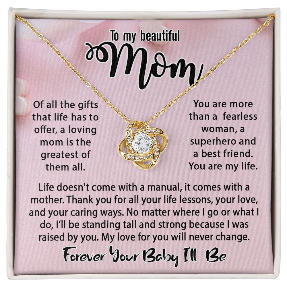 Women's Love Knot Necklace - Message Card Jewelry - Jewelry Inns