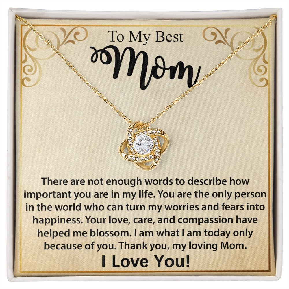 Love Knot Pendant - Personalized Message Card Jewelry - Jewelry Inns