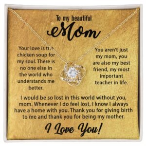Love Knot Necklace - Personalized Message Card Jewelry - Jewelry Inns