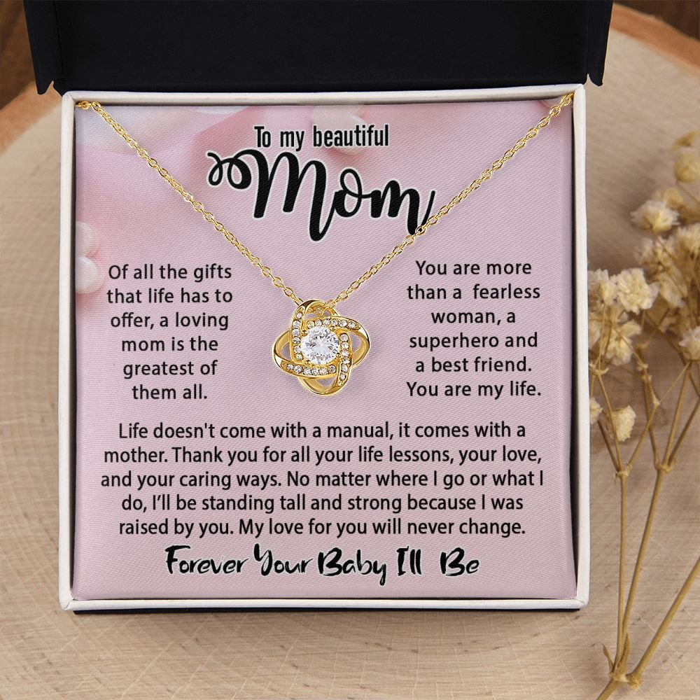 Women's Love Knot Necklace - Message Card Jewelry - Jewelry Inns
