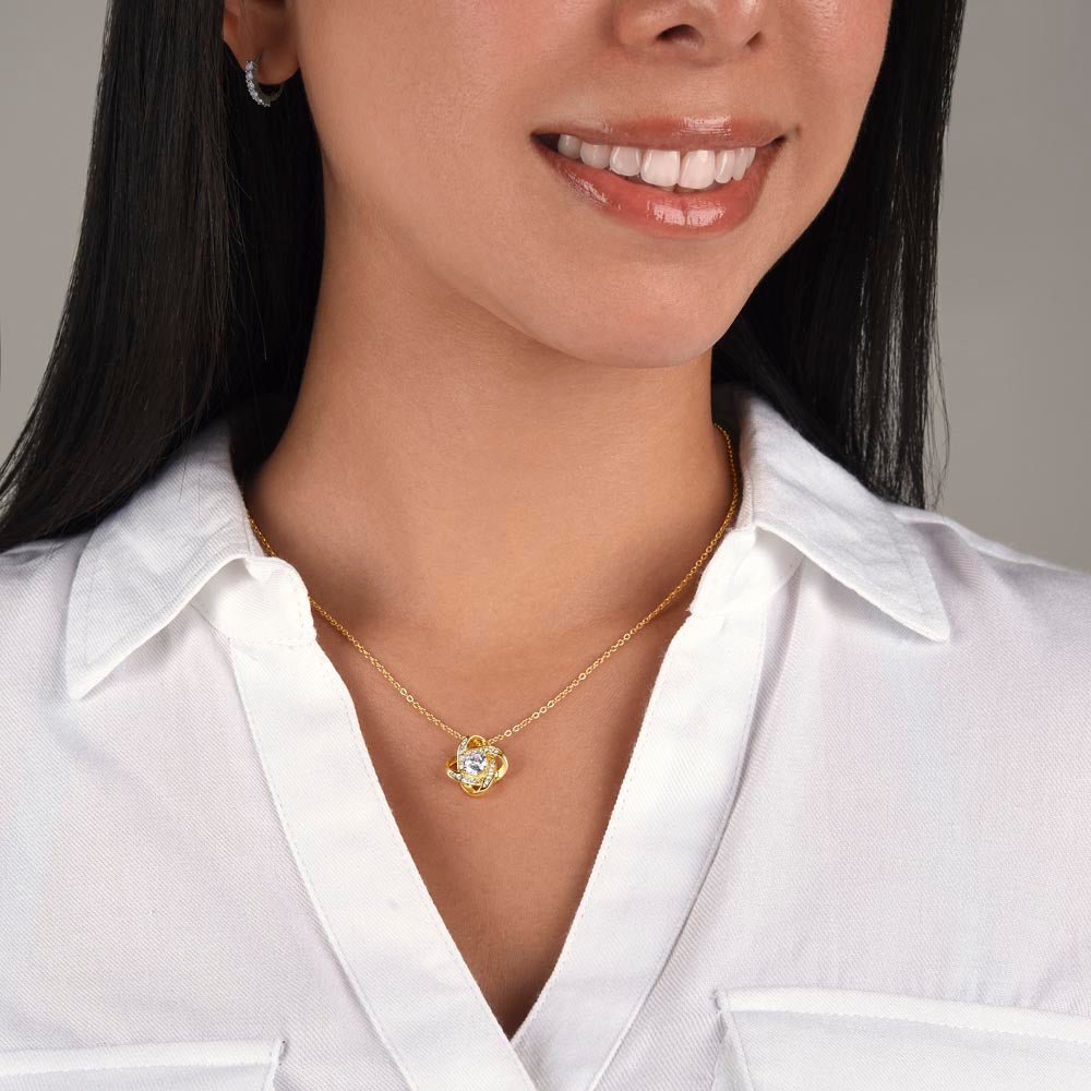 To My Granddaughter Necklace Gift - Marvelous young woman - Love Knot #e161 - Image 5