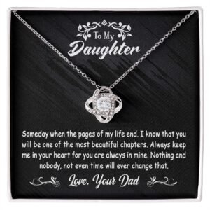 To My Daughter Gift From Dad - Love Knot #e123