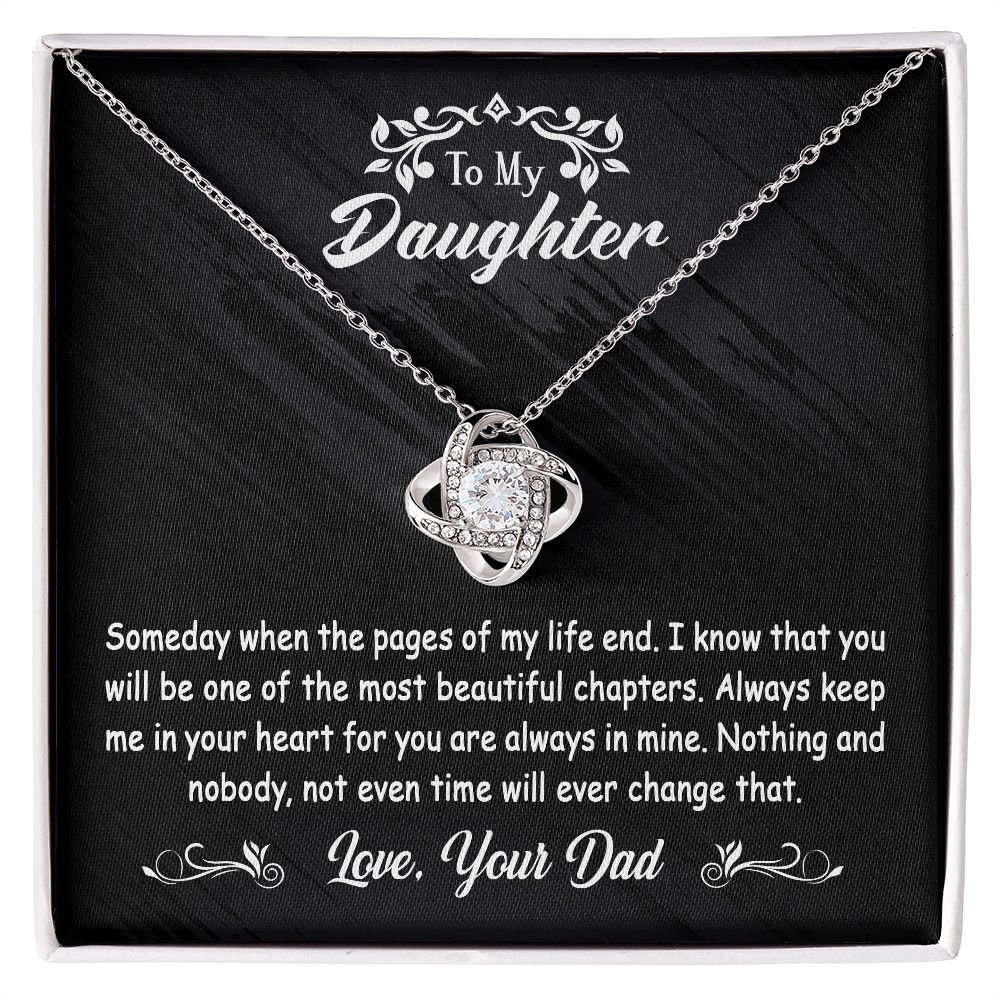 To My Daughter Gift From Dad - Love Knot #e123