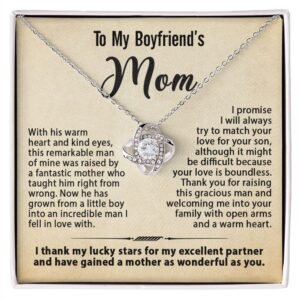 Custom Message Card Jewelry - Gift for Boyfriend's Mom - Jewelry Inns