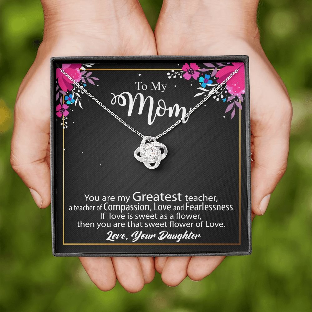 To My Mom Necklace Gift - Love Knot #e134 - Image 11