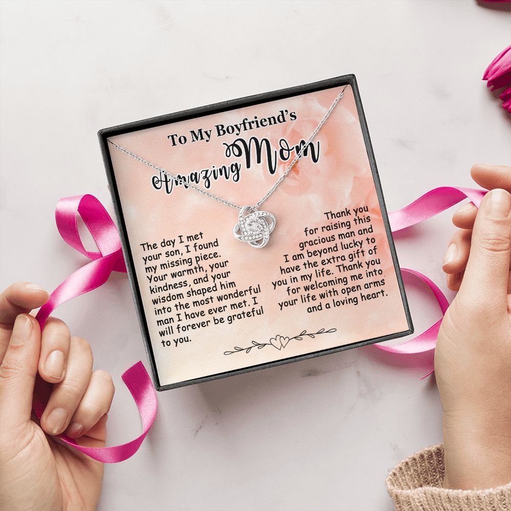 Gift for Boyfriend's Mom - Love Knot Pendant - Jewelry Inns